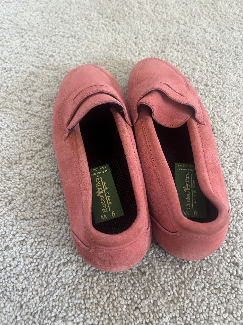 Hunters run Penny Loafer Suede Slip-On - Rose Pink- leather - Picture 3 of 4